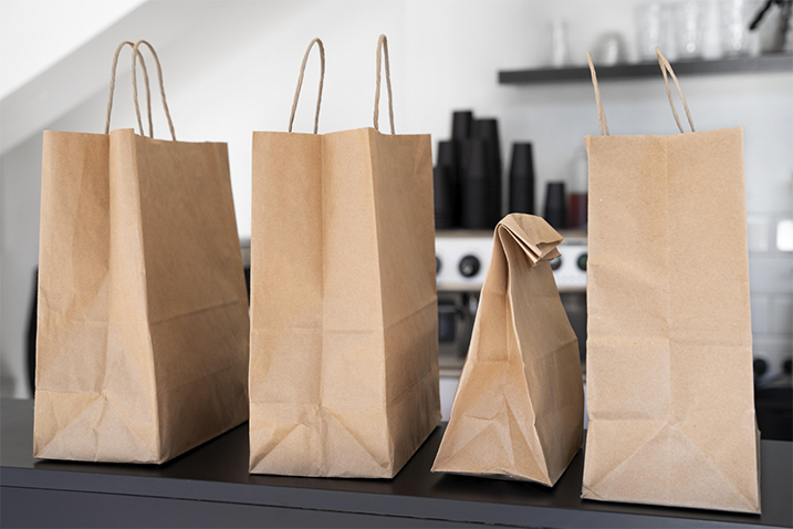 Twisted Handle Kraft/White Paper Bags